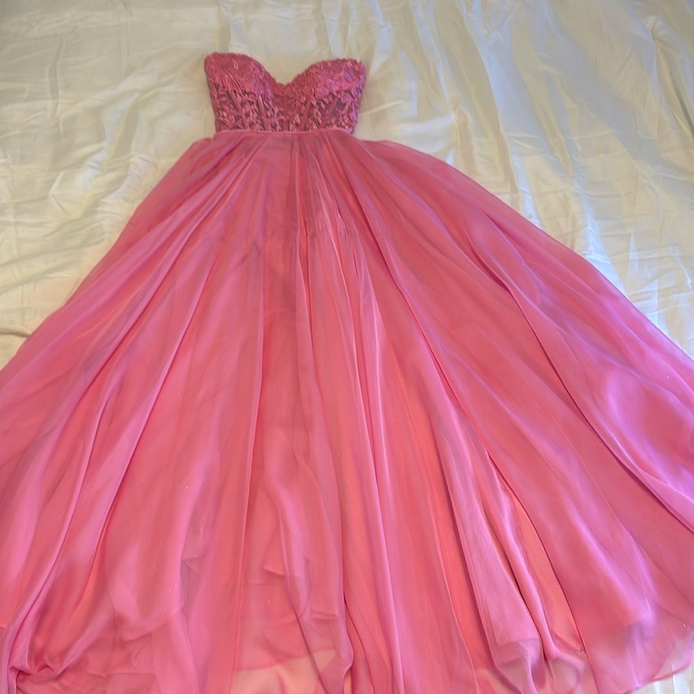 Sherri Hill prom dress, bubblegum pink - Picture 1 of 5